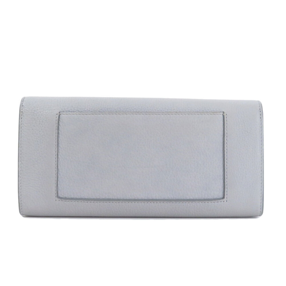 Celine Long Calfskin Wallet Flap Multifunction Leather